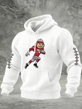 Men's Casual Football Print Sweatshirt