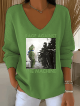 Women's  America has no kings print  Sweatshirt