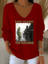 Women's  America has no kings print  Sweatshirt