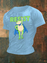 Men's  Portland Frog Art Print Casual T-Shirt