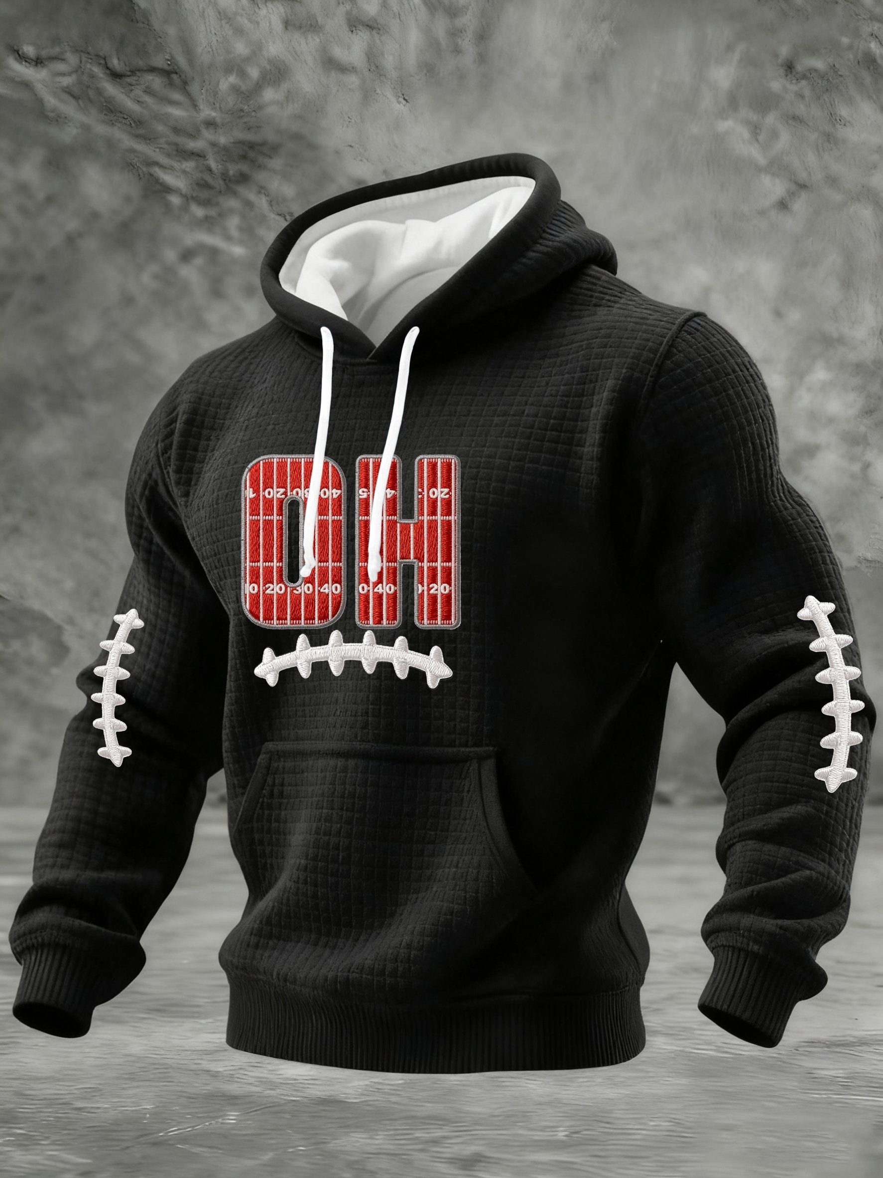 Men's Casual Rugby Print Sweatshirt
