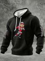 Men's Casual Football Print Sweatshirt