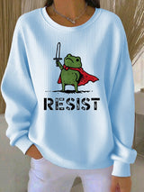 Women's Resist Frog Knitted Sweatshirt