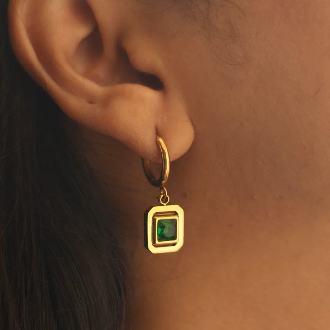 Emerald Drop Earrings