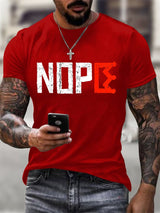 Men's No KINGS Retro Graphic Print T-Shirt