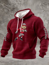Men's Casual Football Print Sweatshirt