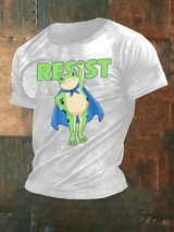 Men's  Portland Frog Art Print Casual T-Shirt