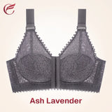 Full Bust Support Front Buckle Lace Bra