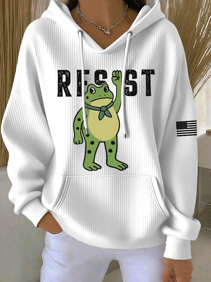 Women's FDT Print Casual Hoodie