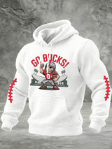 Men's Casual Rugby Print Sweatshirt