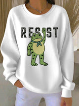 Women's Resist Frog Knitted Sweatshirt