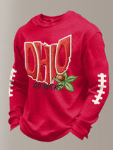 Men's Casual Printed Long-Sleeved Top