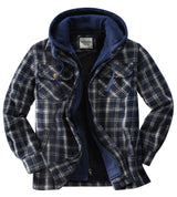 Men's Maple Hooded Flannel Shirt Jacket