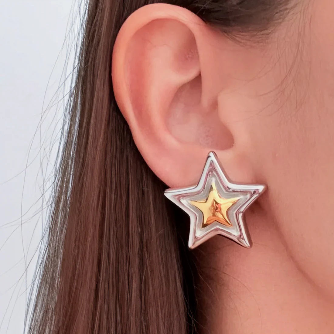 Gilded Star Earrings