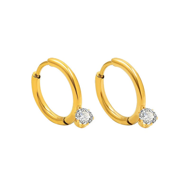 Radiant Sparkle Hoops Earrings