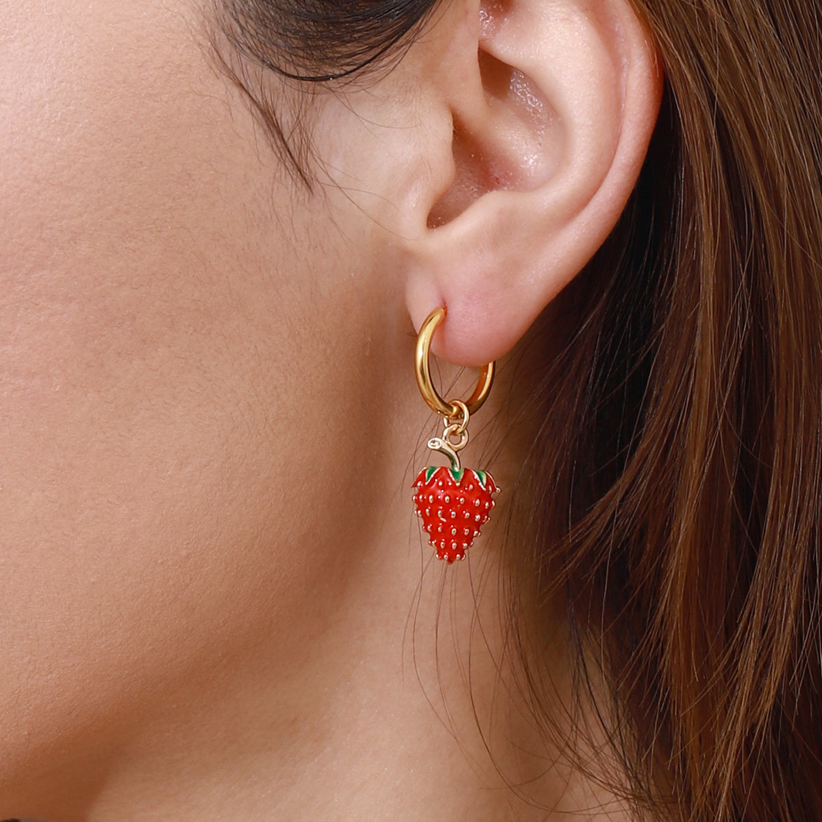 Strawberry Charm Earrings
