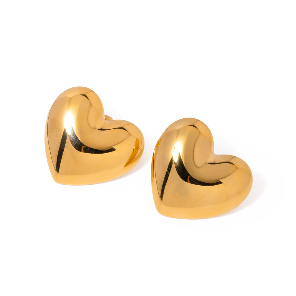Bold Heart Earrings