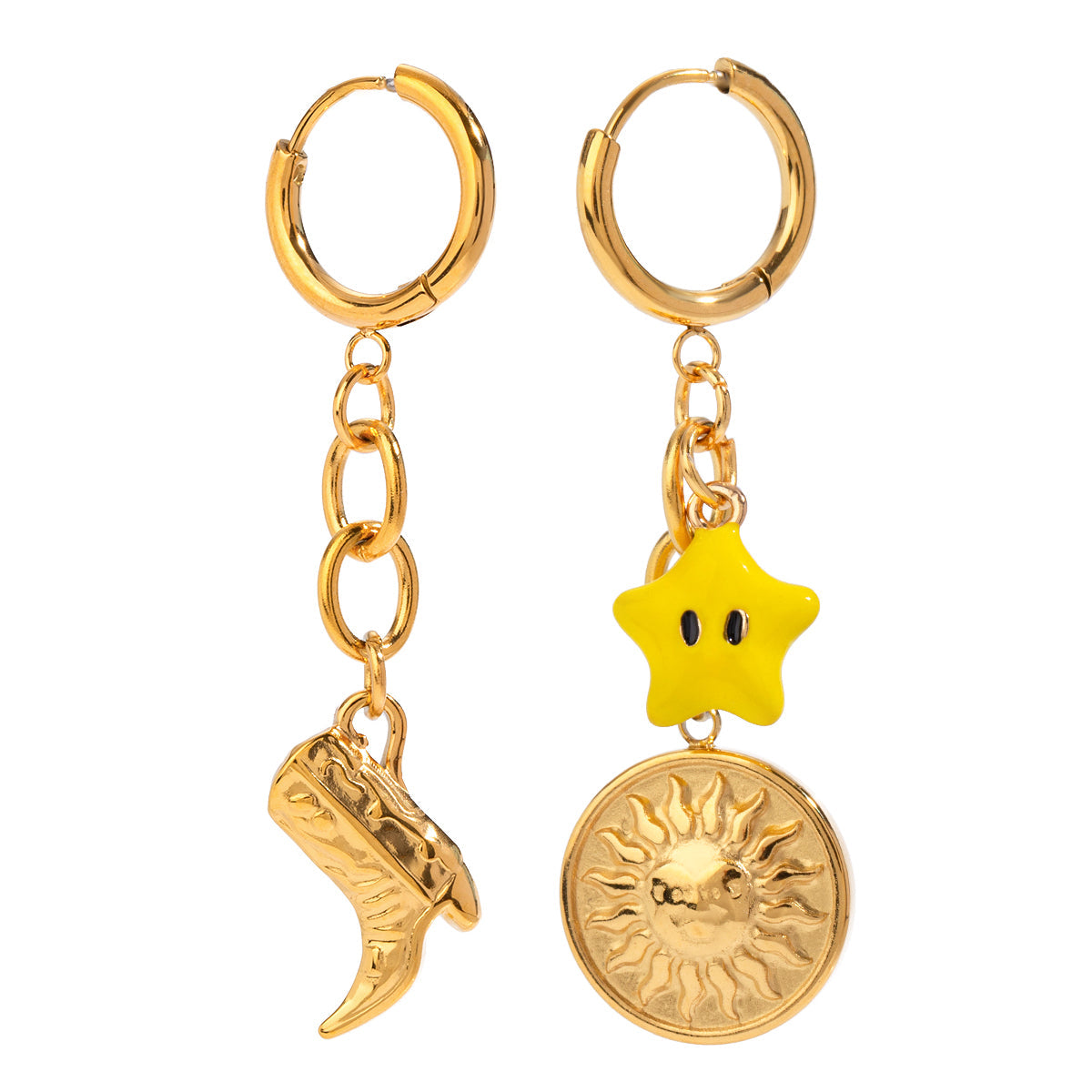 Starry Boots Mismatch Earrings