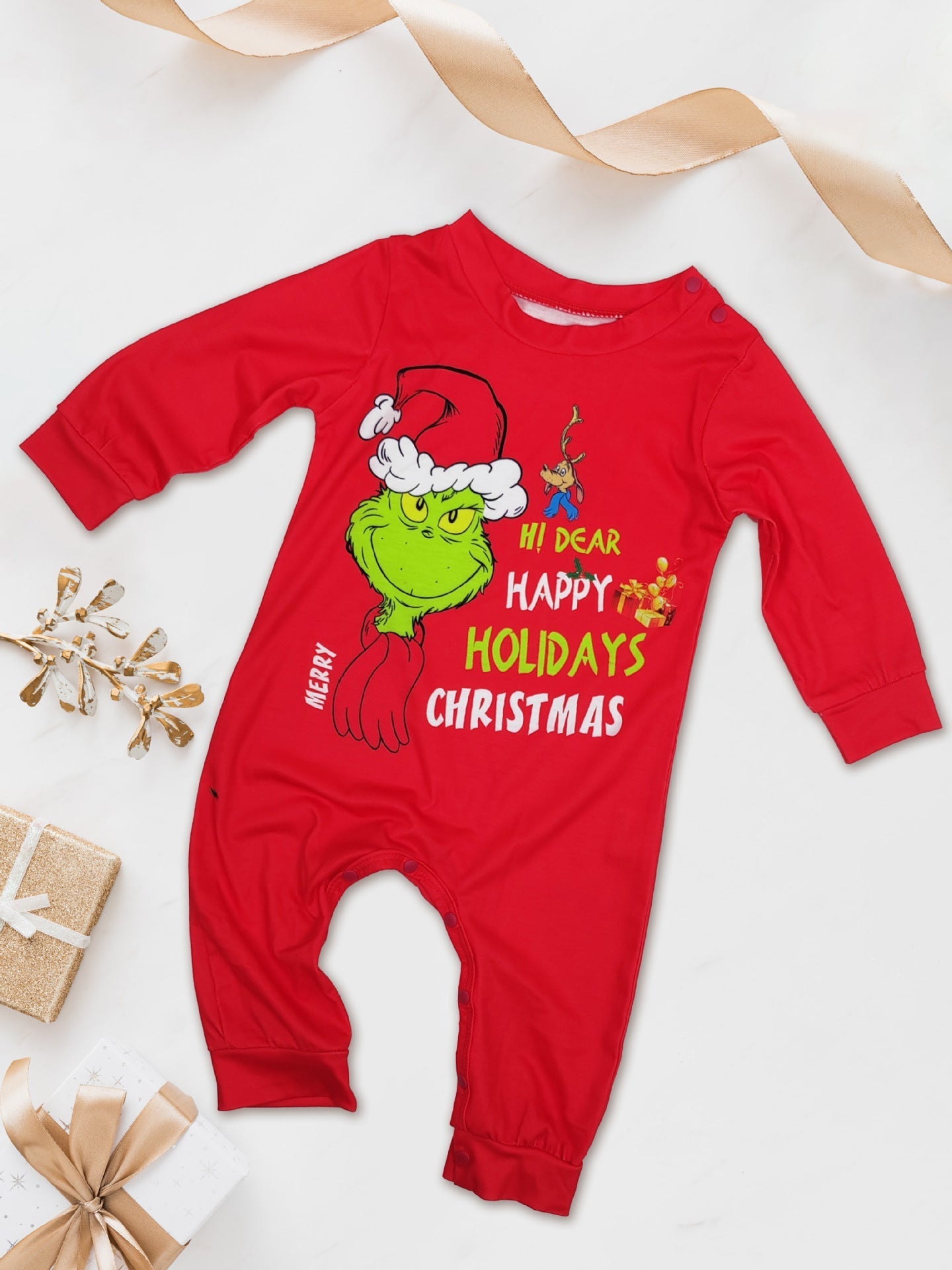 Classic Grinch Matching Family Christmas Pajamas| Adults, Kids & Dog Pajamas