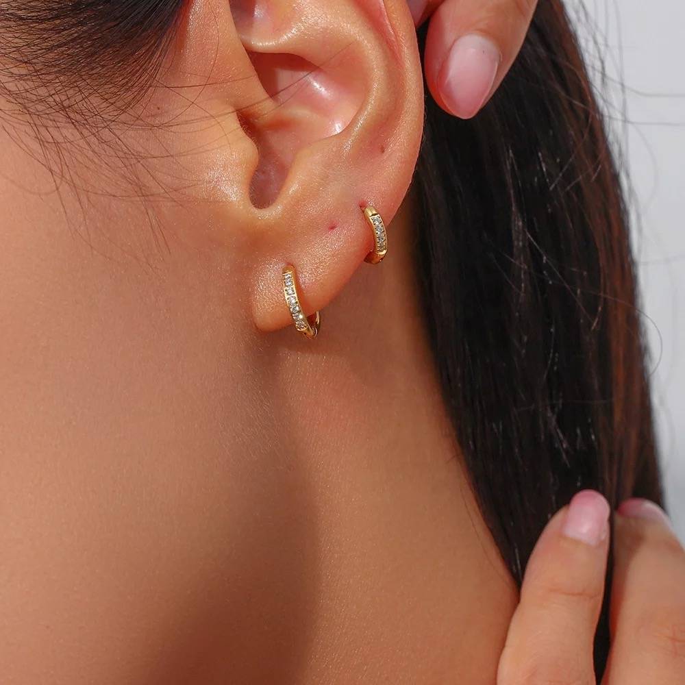 Dainty Diamond Huggies