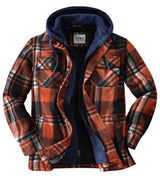 Men's Maple Hooded Flannel Shirt Jacket