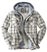 Men's Maple Hooded Flannel Shirt Jacket