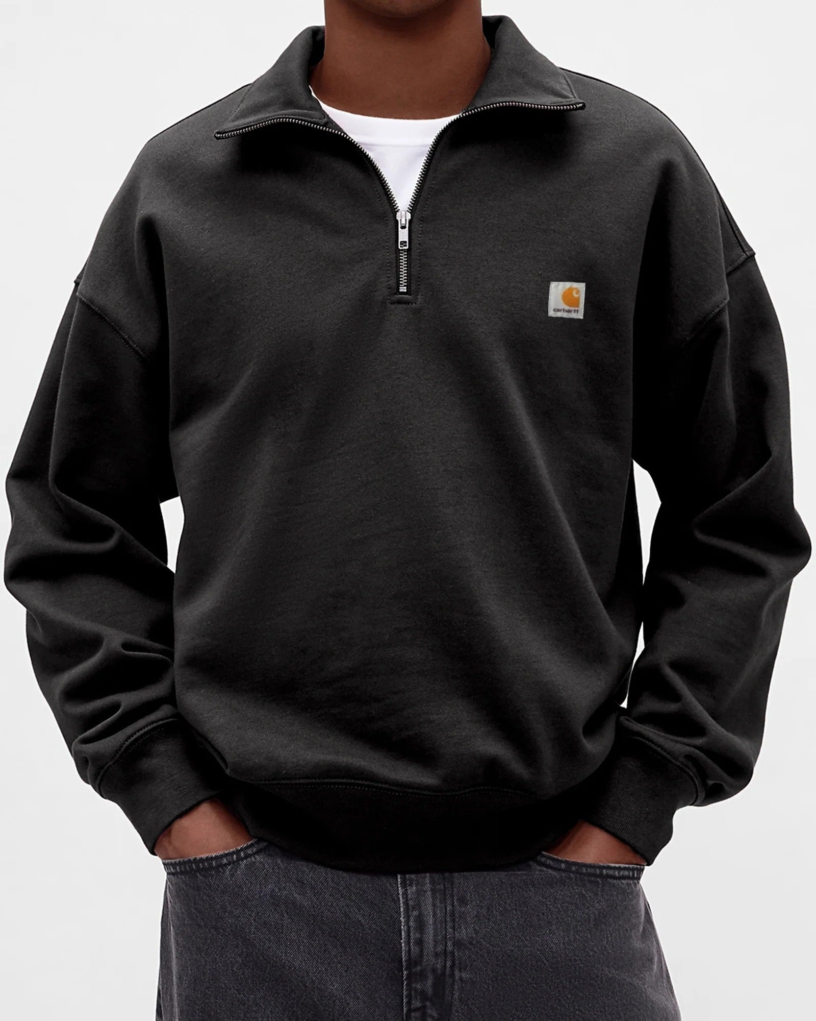 Men's casual half zip sweatshirt