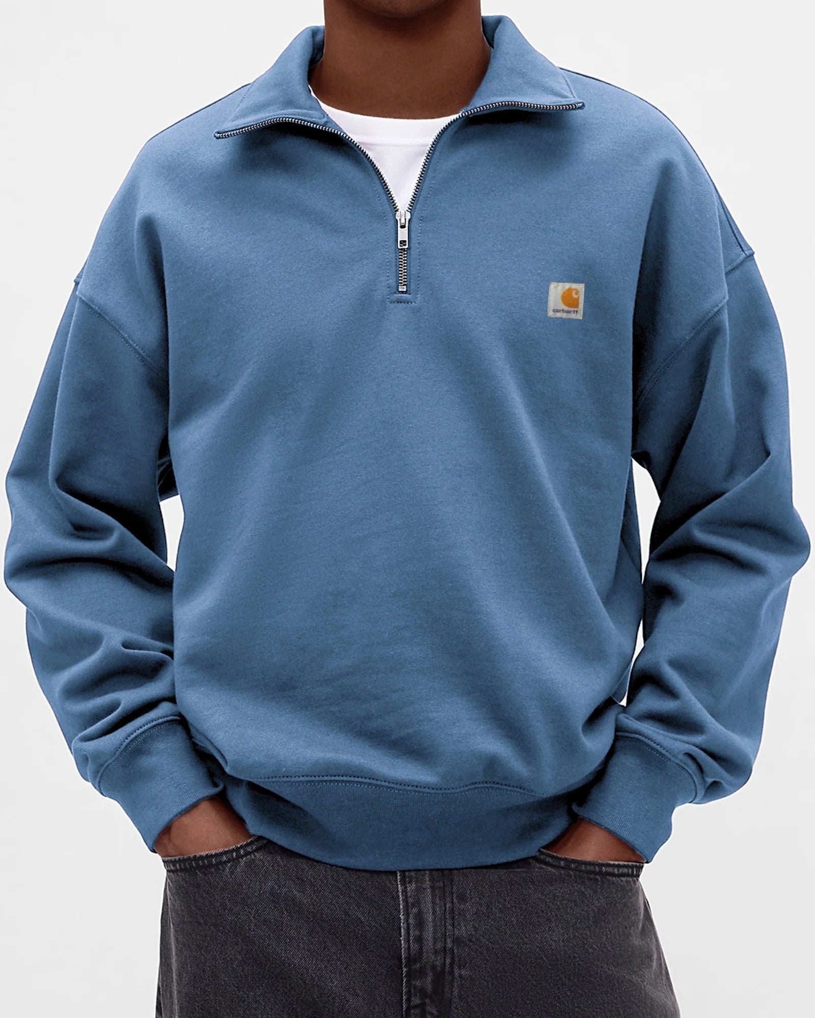 Men's casual half zip sweatshirt