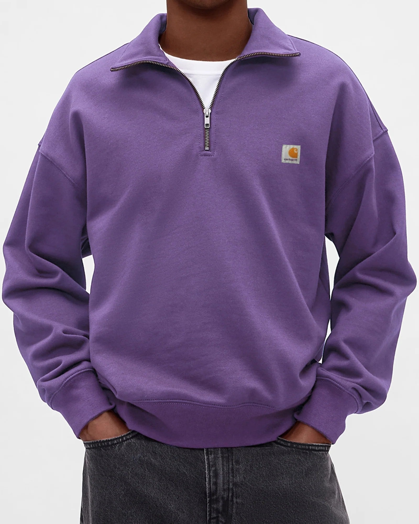 Men's casual half zip sweatshirt