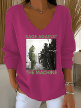 Women's  America has no kings print  Sweatshirt