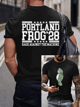 Men's FDT Portland Frog Protest Rage Against The Machine Print T-Shirt
