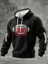 Men's Casual Rugby Print Sweatshirt
