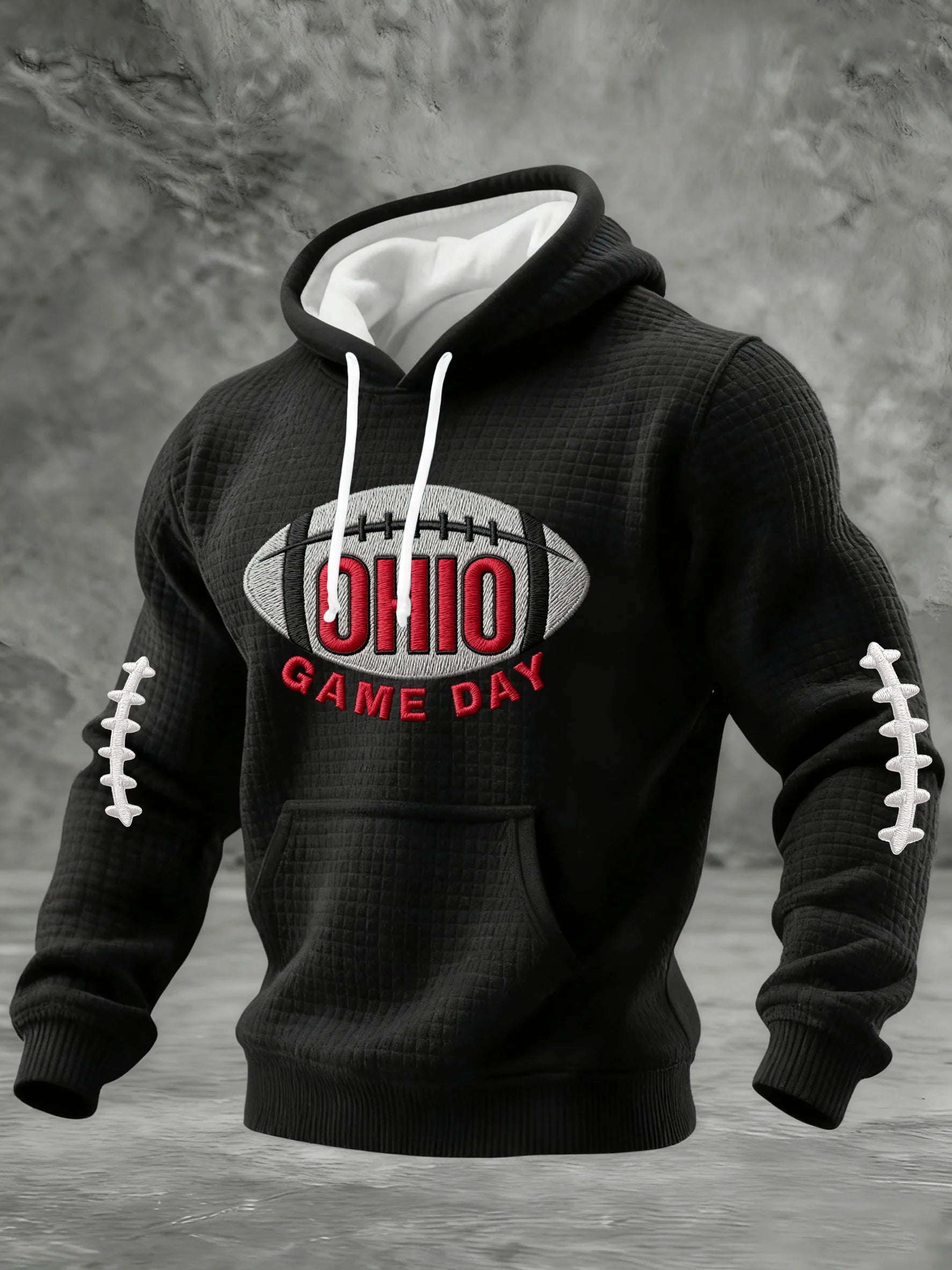 Men's Casual Rugby Print Sweatshirt