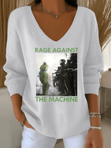 Women's  America has no kings print  Sweatshirt