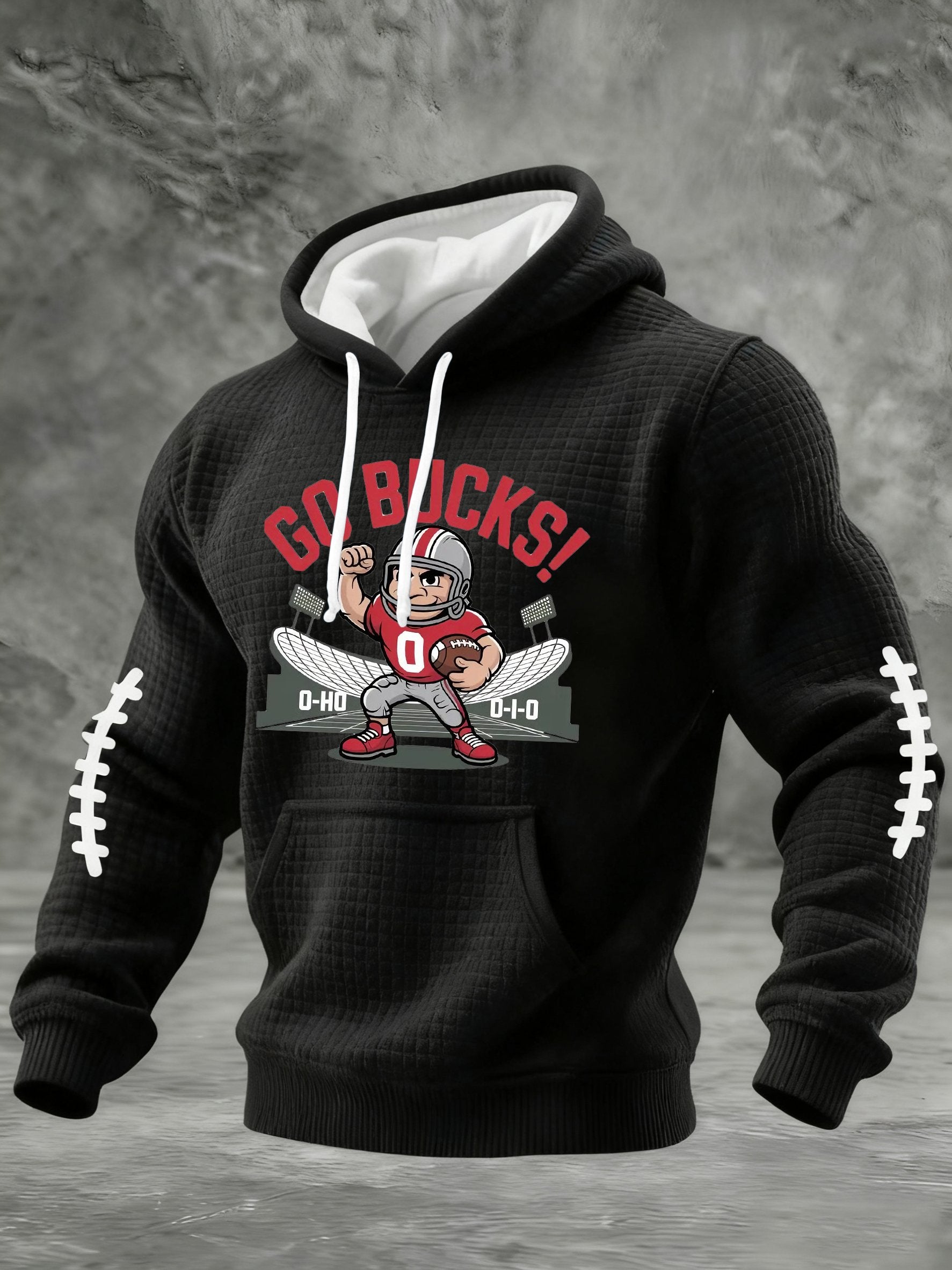 Men's Casual Rugby Print Sweatshirt