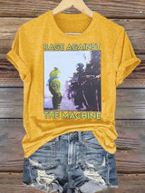 Women's  Portland Frog Art Print T-Shirt