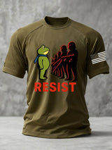 Men's Resist Frog Print Casual T-shirt