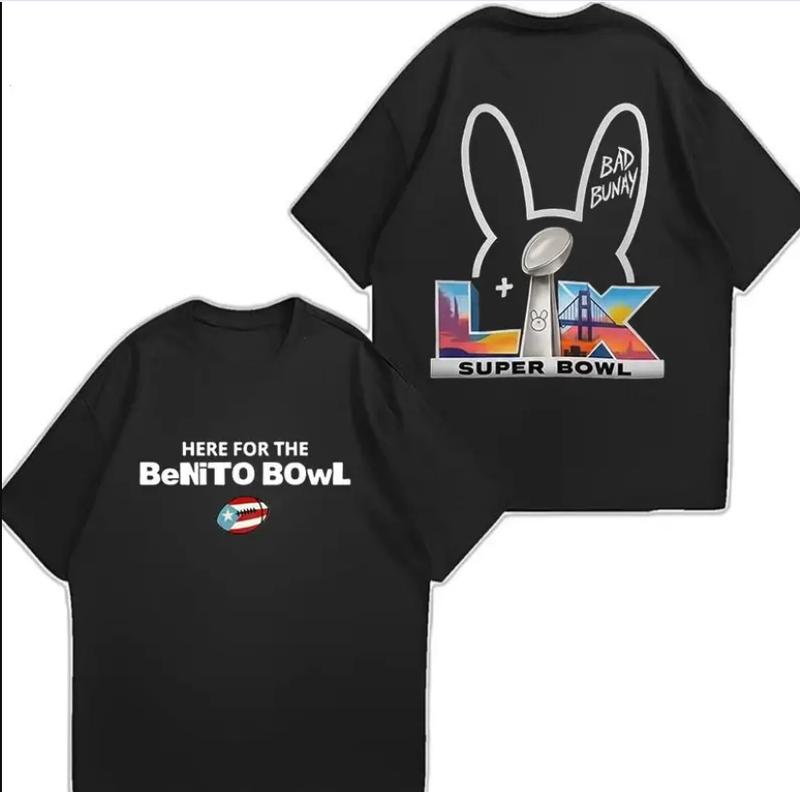 B.Bunny x S.Bowl LIX Collaboration Shirt for Benito Bowl Fans, Unisex, Comfort Color, Wash Tshirt