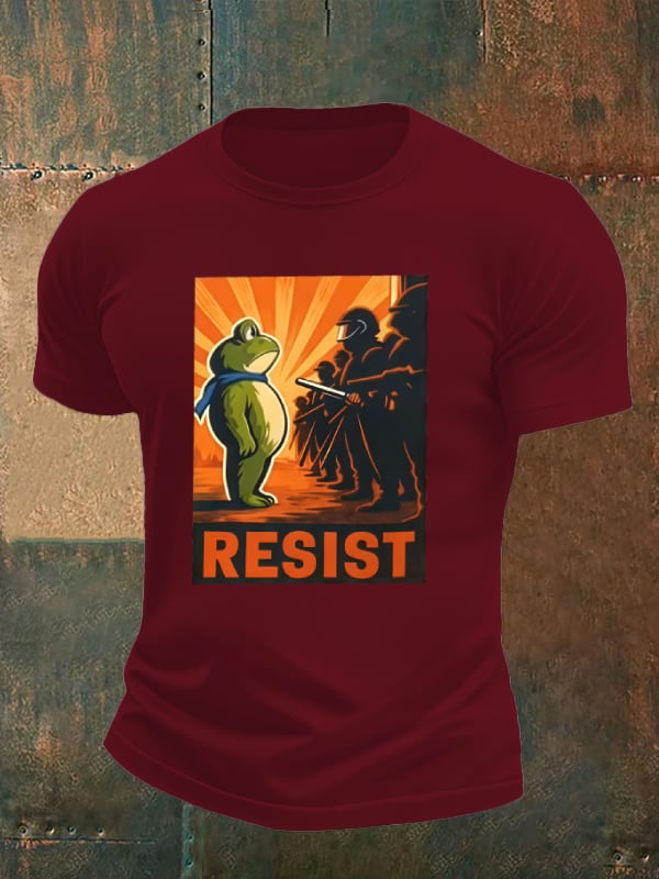 Men's  Portland Frog Resist  Print T-shirt