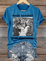 Women's  Portland Frog Resist  Printed Casual T-Shirt