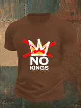 Men's no kings in America print  T-Shirt