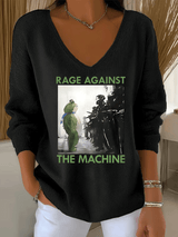 Women's  America has no kings print  Sweatshirt