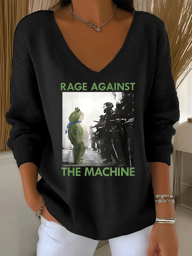 Women's  America has no kings print  Sweatshirt