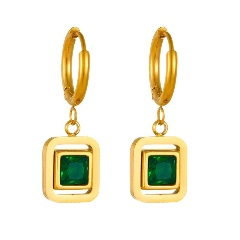 Emerald Drop Earrings